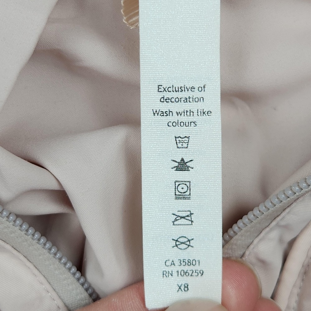 Lululemon Always Effortless Jacket Womens 8 Pink Hooded Windbreaker Zip Light - Picture 5 of 10